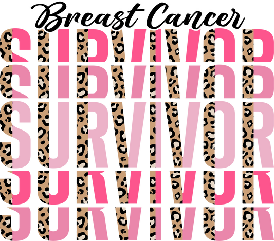 BREAST CANCER PRINT 2 - SURVIVOR LEAPORD