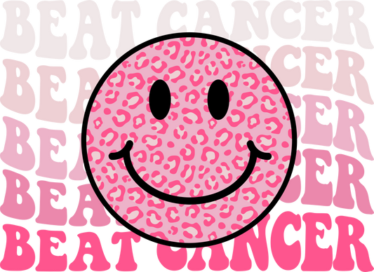 BREAST CANCER PRINT 6 -SMILEY BEAT CANCER