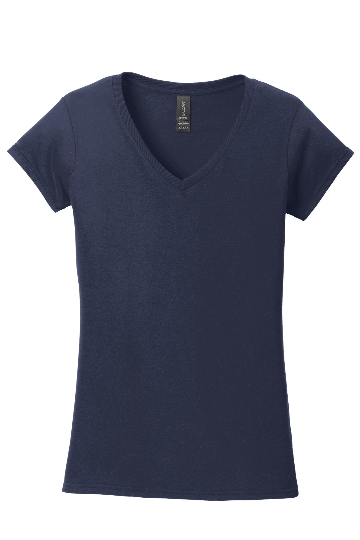 Gildan Softstyle® Ladies 64V00L Fit V-Neck T-Shirt Ad Small / Navy