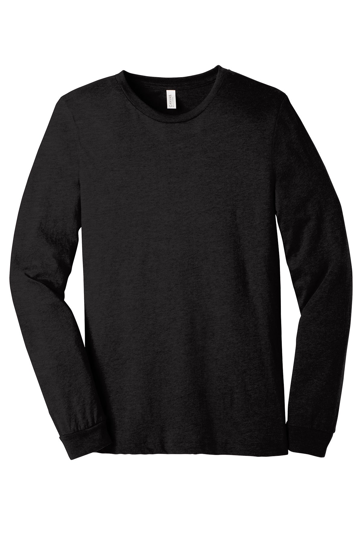 Bella+Canvas® Bc3501Cvc Unisex Heather Cvc Long Sleeve Tee Ad Small / Black