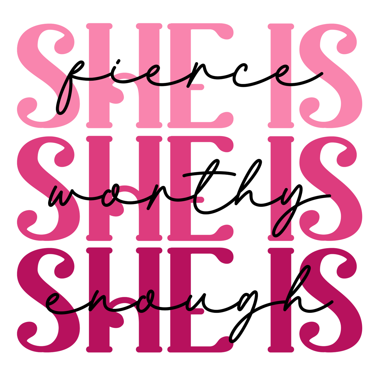 BREAST CANCER PRINT 12 - SHE IS