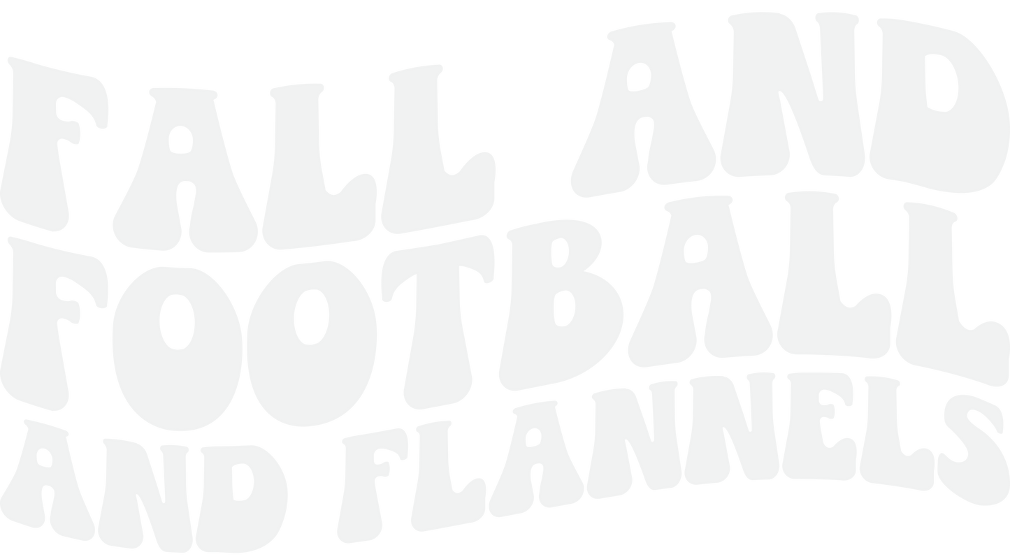 FALL PRINT 19 - Fall and football and flannels