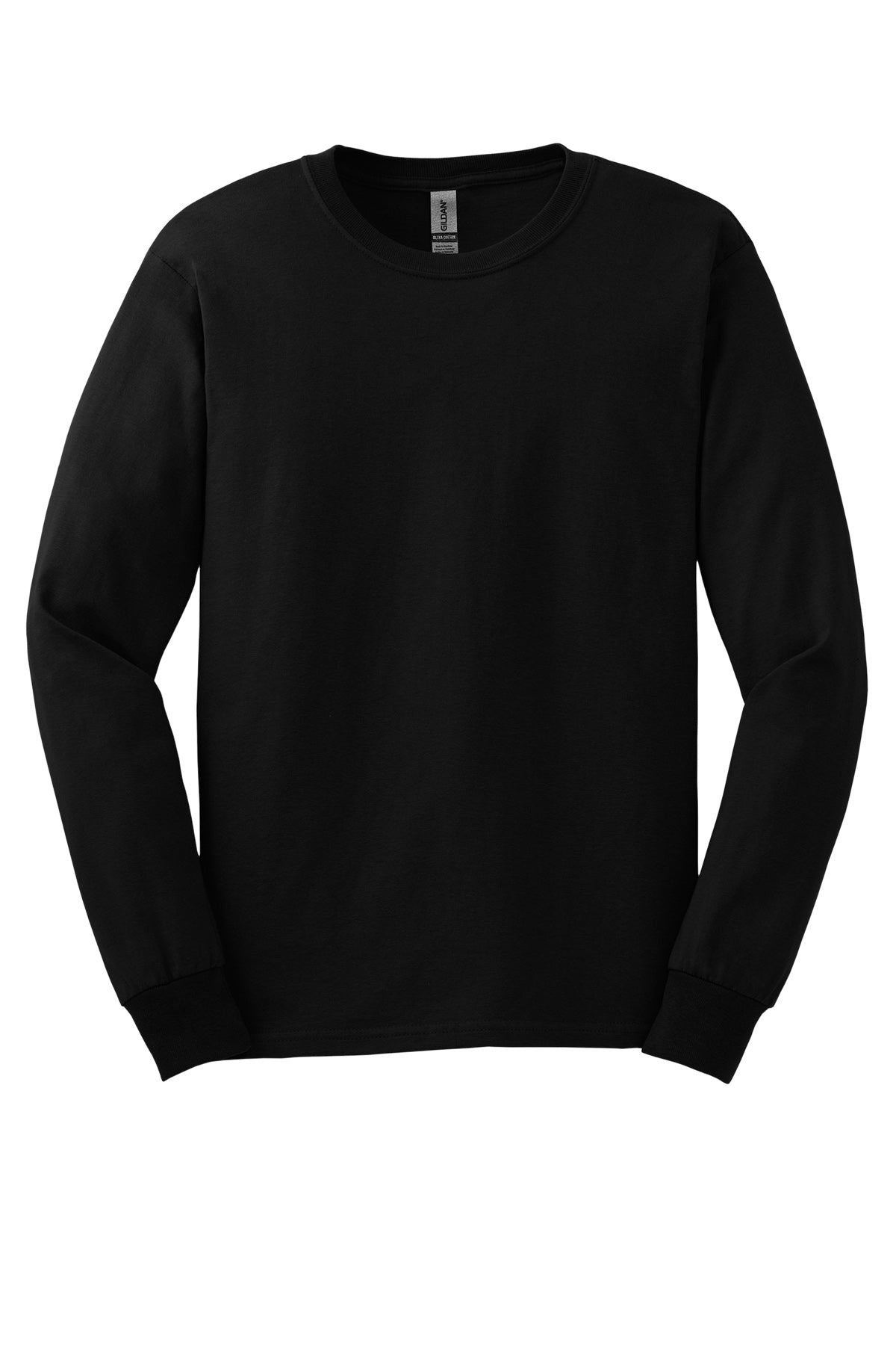 Gildan® Ultra G2400 Cotton® 100% Us Cotton Long Sleeve T-Shirt Ad Small / Black