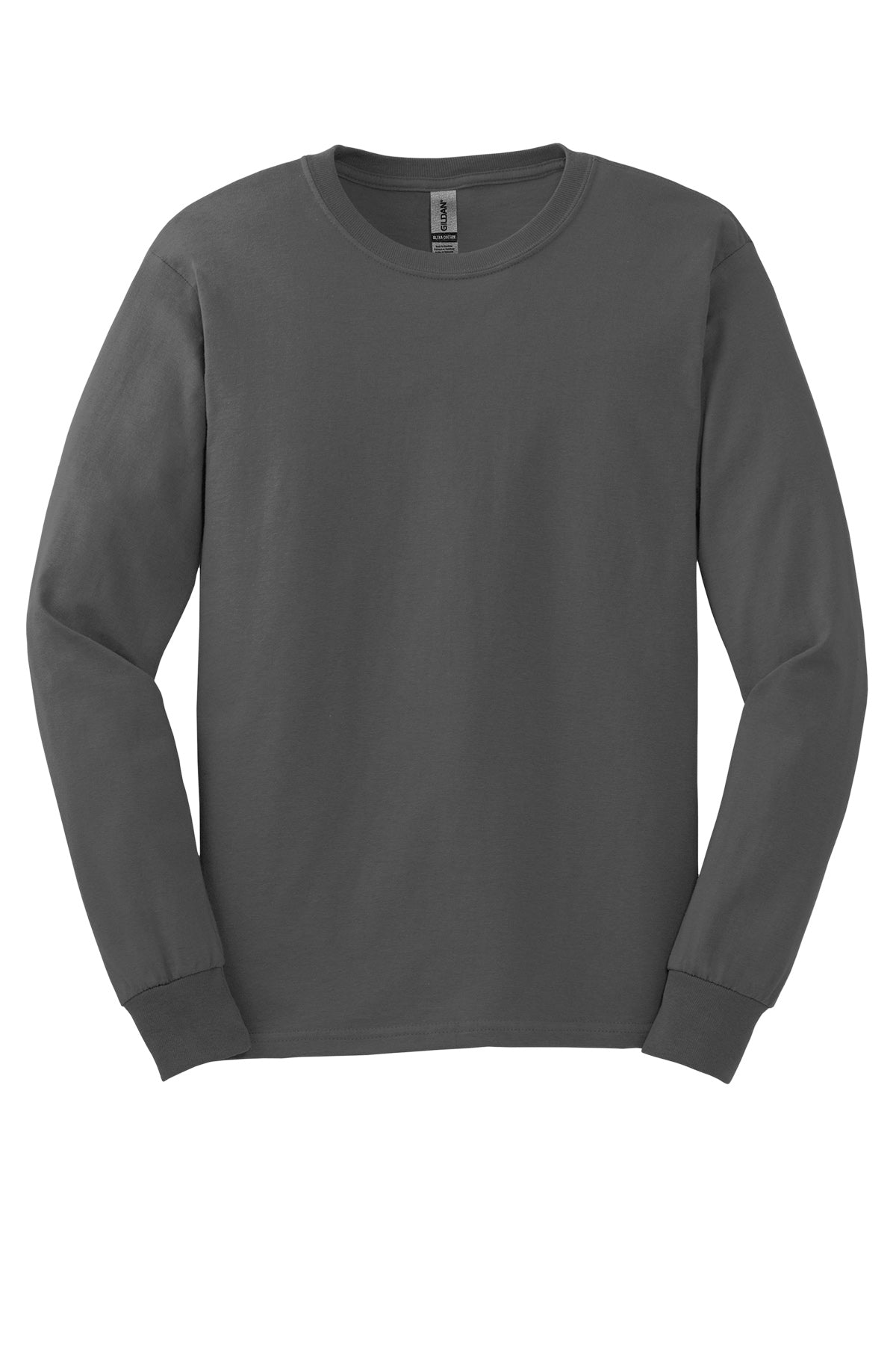Gildan® Ultra G2400 Cotton® 100% Us Cotton Long Sleeve T-Shirt Ad Small / Charcoal