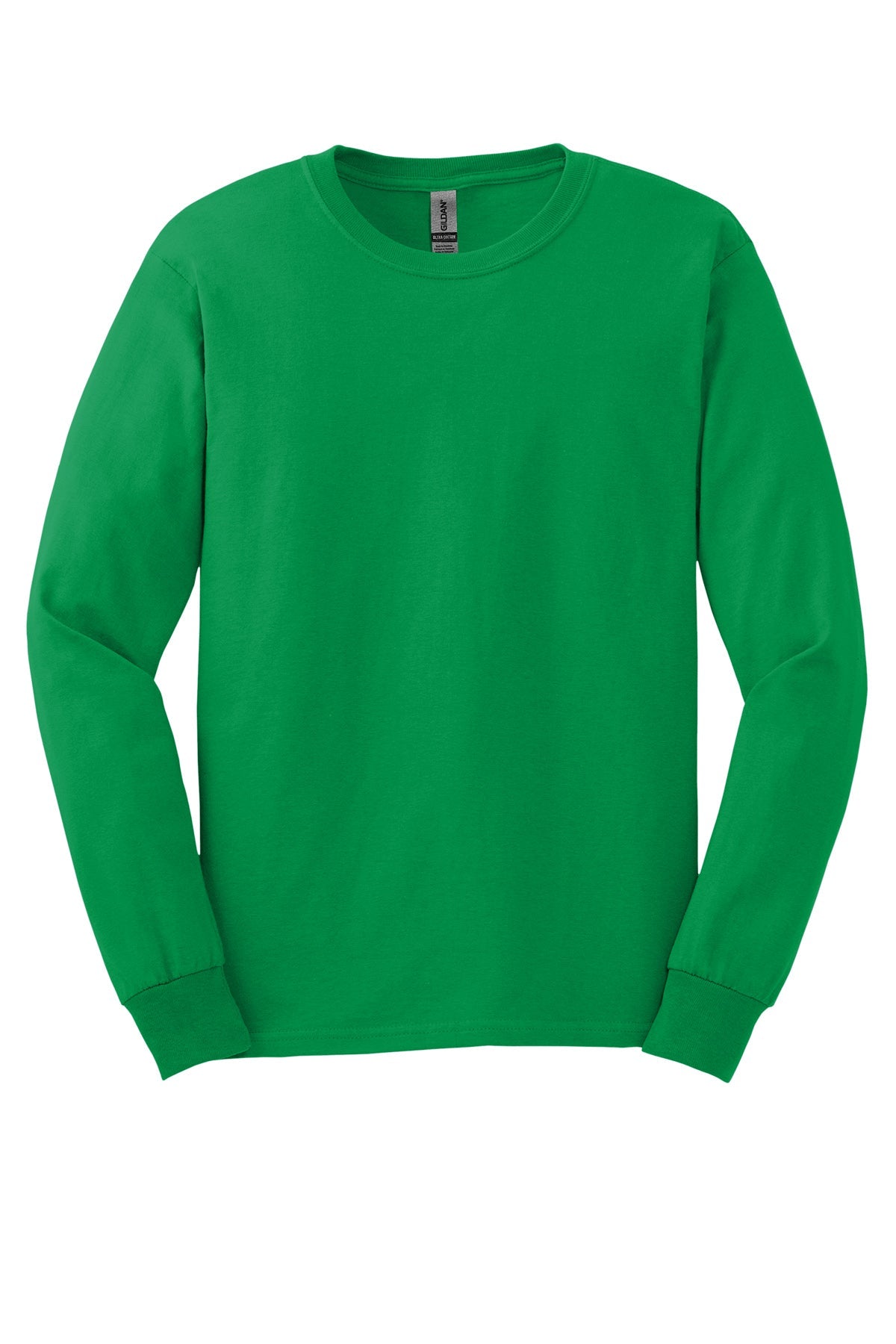 Gildan® Ultra G2400 Cotton® 100% Us Cotton Long Sleeve T-Shirt Ad Small / Irish Green