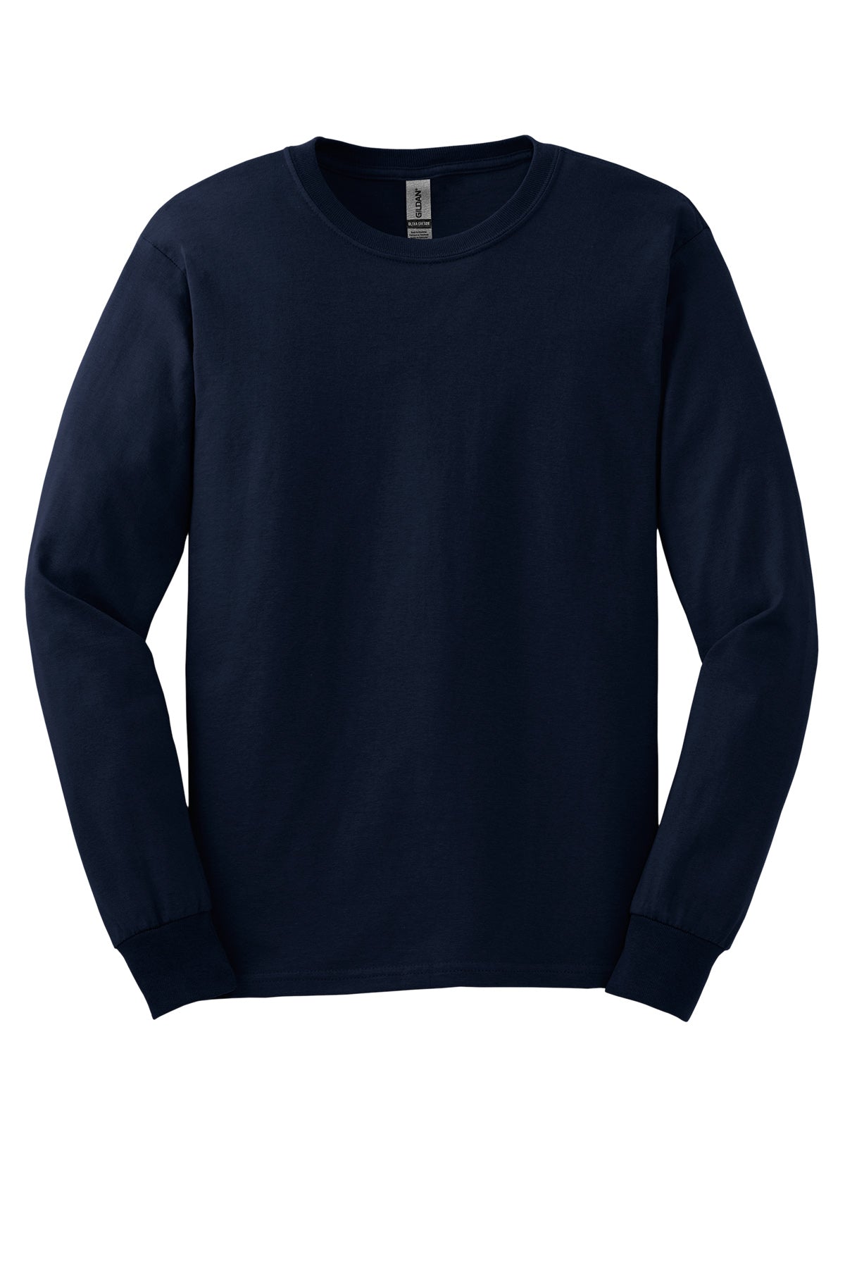 Gildan® Ultra G2400 Cotton® 100% Us Cotton Long Sleeve T-Shirt Ad Small / Navy