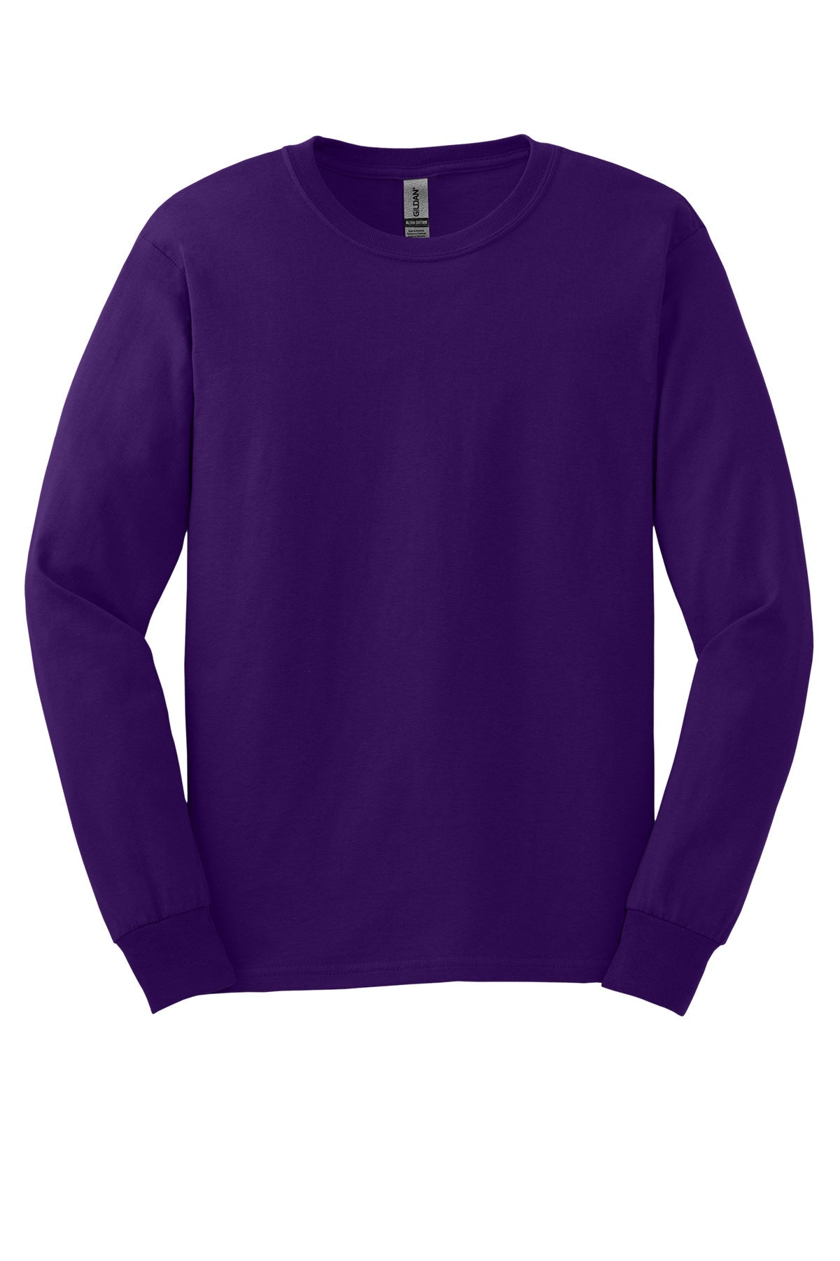 Gildan® Ultra G2400 Cotton® 100% Us Cotton Long Sleeve T-Shirt Ad Small / Purple