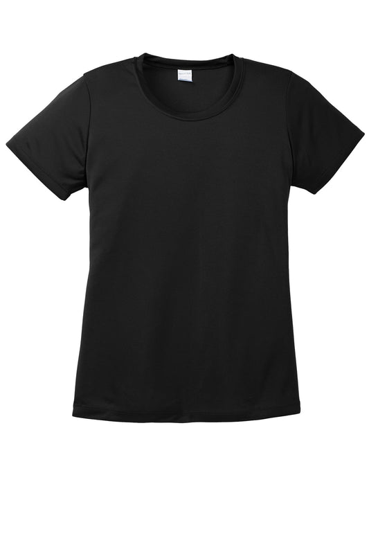 Sport-Tek Lst350 Polyester Ladies T-Shirt Ad Small / Black
