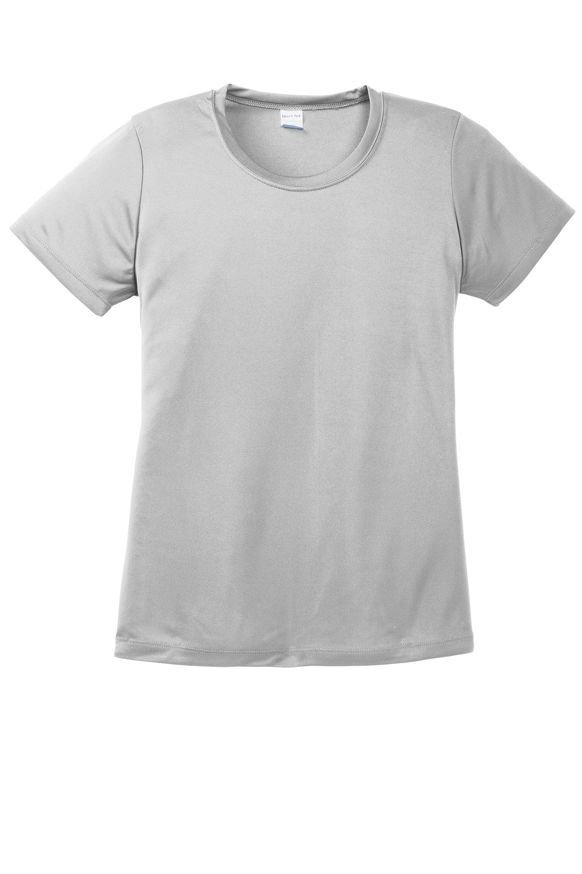 Sport-Tek Lst350 Polyester Ladies T-Shirt Ad Small / Silver