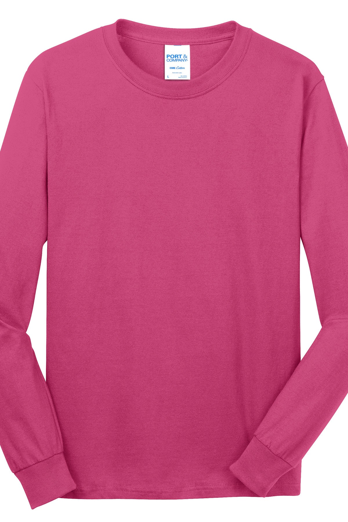 Port & Company® Pc54Ls Long Sleeve Cotton T-Shirt Ad Small / Sangria