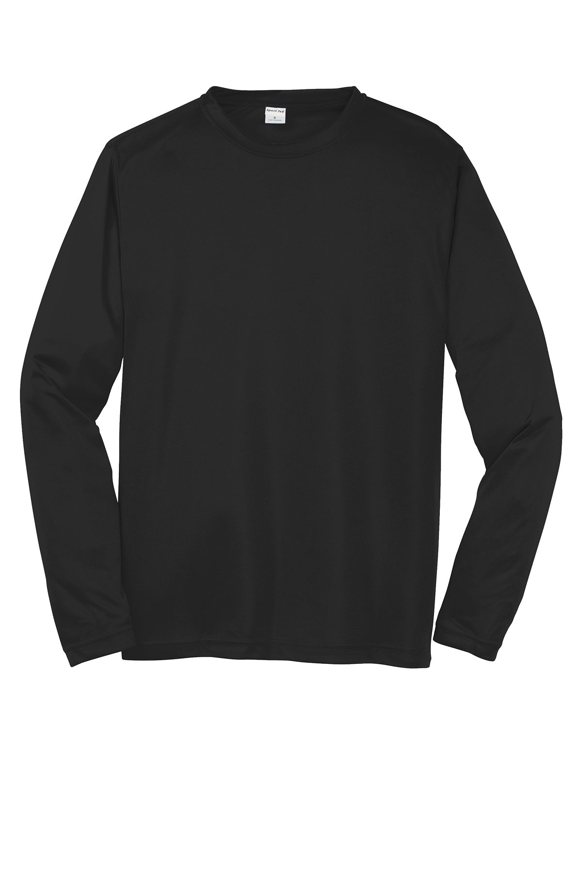 Sport-Tek St350Ls Polyester Adult Long Sleeve T-Shirt Ad Small / Black