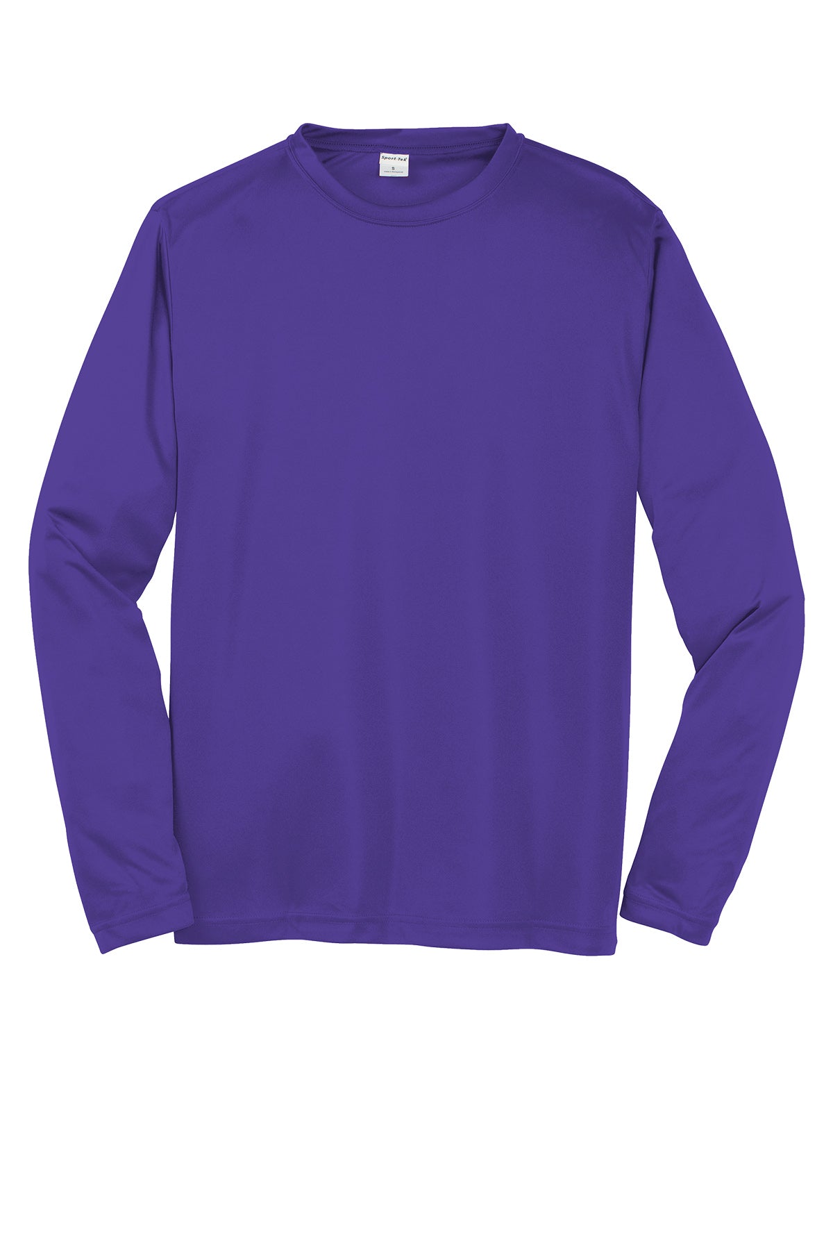 Sport-Tek St350Ls Polyester Adult Long Sleeve T-Shirt Ad Small / Purple