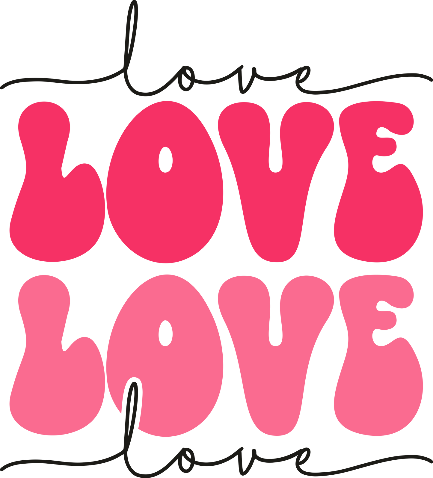 VALENTINE'S DAY PRINT 171 - love love love love 2