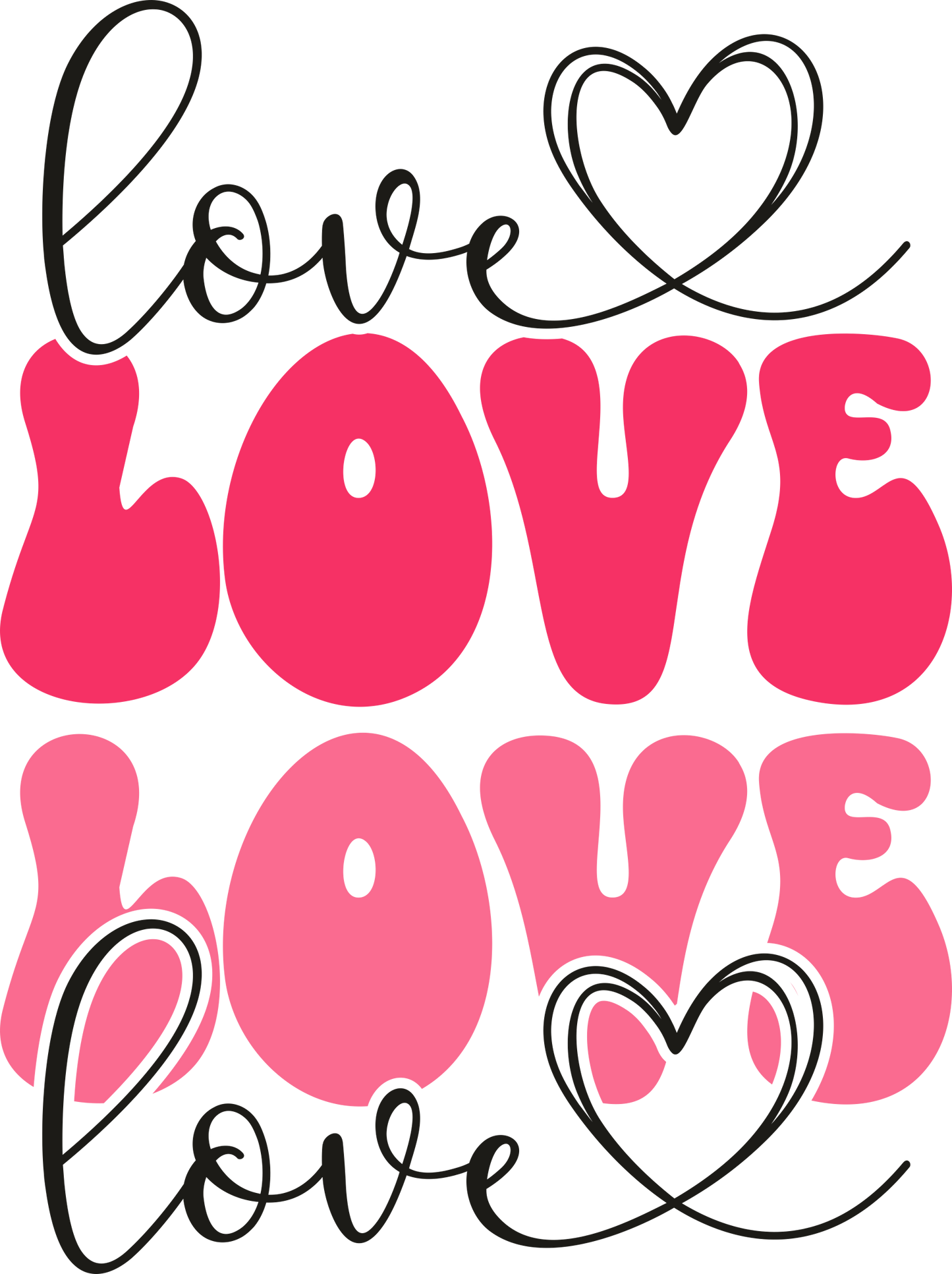 VALENTINE'S DAY PRINT 172 - love love love love