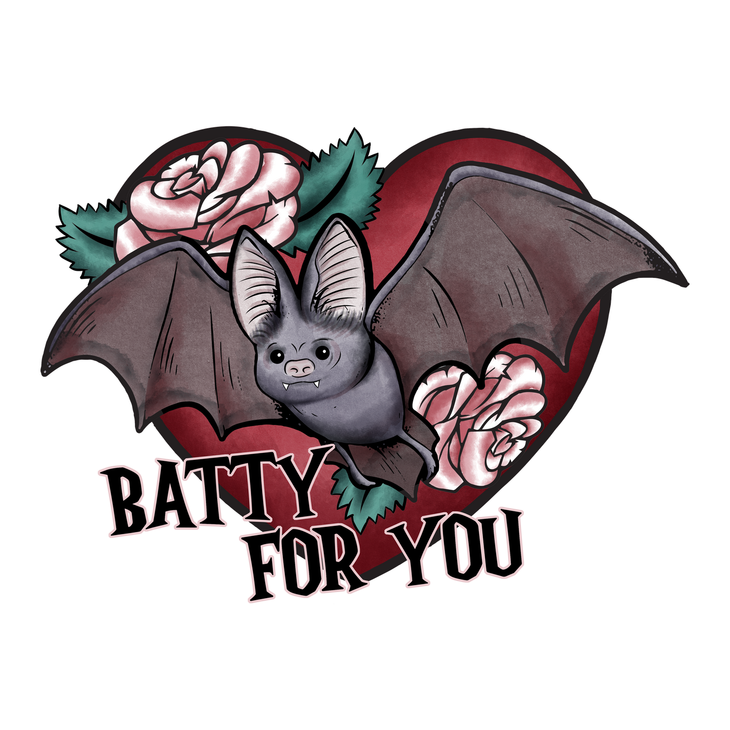 VALENTINE'S DAY PRINT 37 - Batty for you