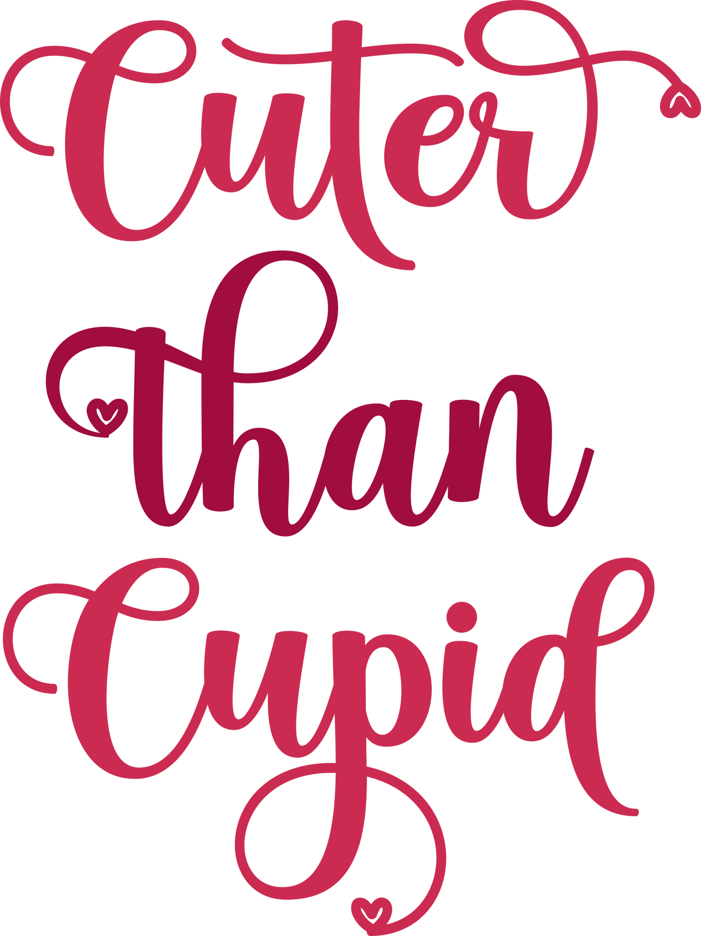 VALENTINE'S DAY PRINT 71 - Cuter that cupid