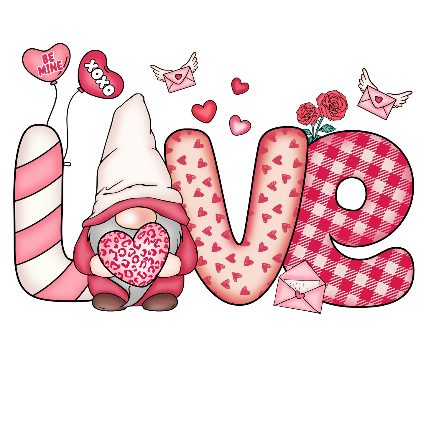 Valentines Day Print 81 Gnome Love 2 Vip Awards Apparel And More 8079