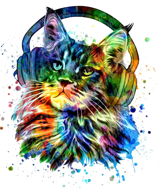Animal Print 4 - Colorful Cat