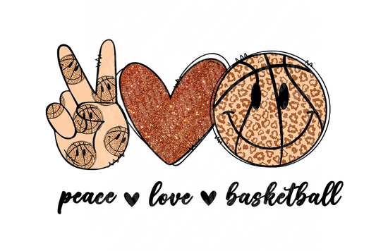 Basketball Print 13 - Peace Love Baketball