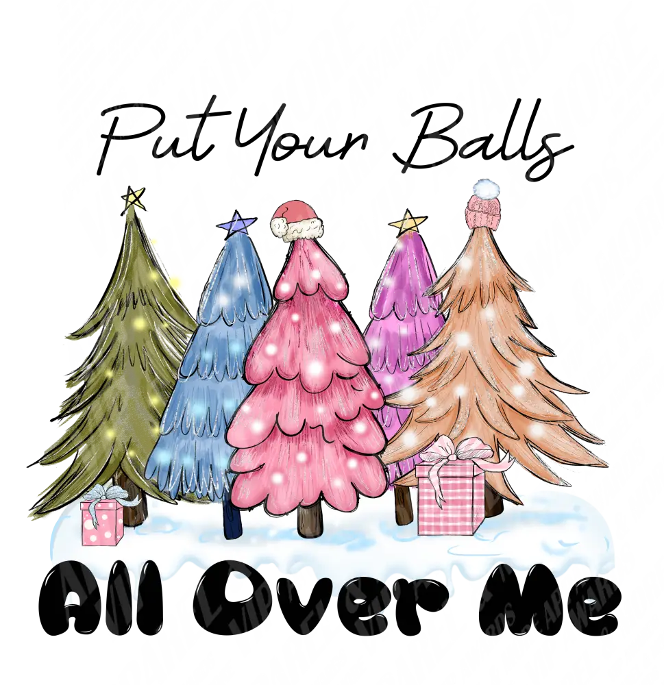 Christmas Print 171 - Colorful Trees