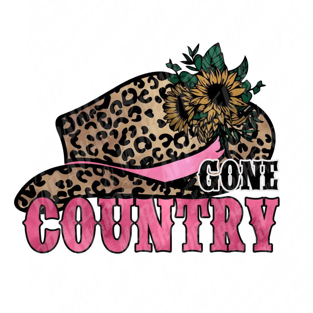 Coutnry & Western Print 25 - Gone Country