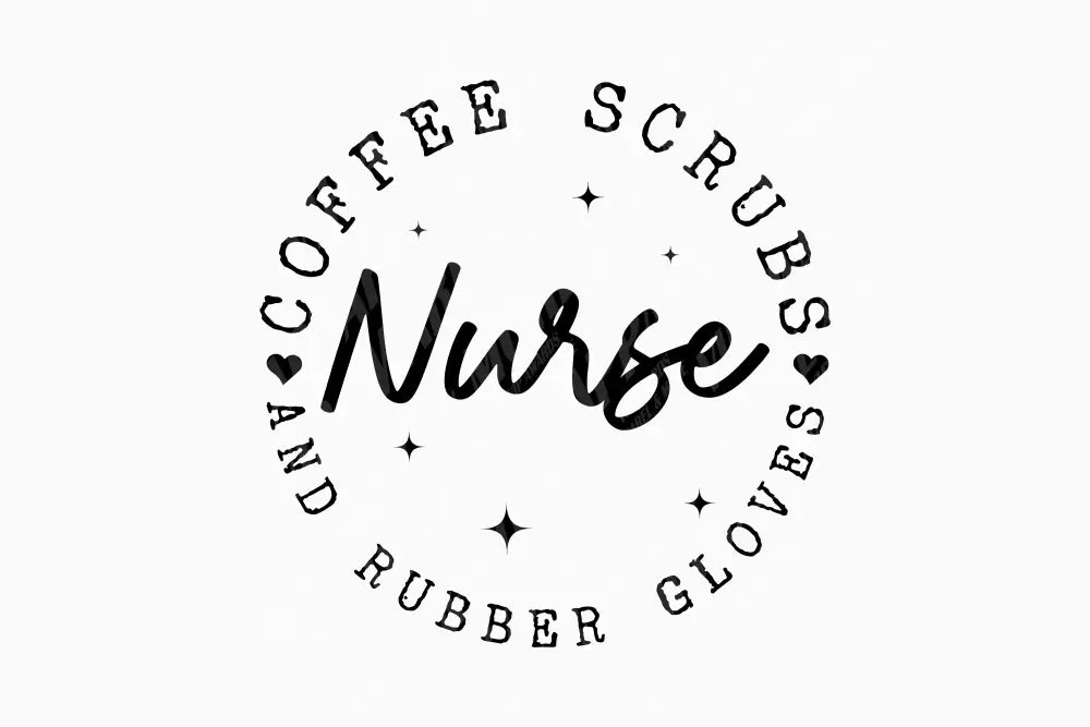 Healthcare Print 9 - Coffee Scrubs Nurse