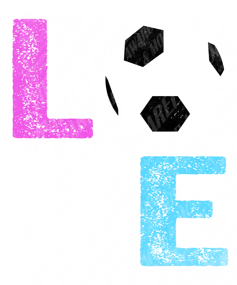 Soccer Print 32 - Love-Soccer-T-Shirt