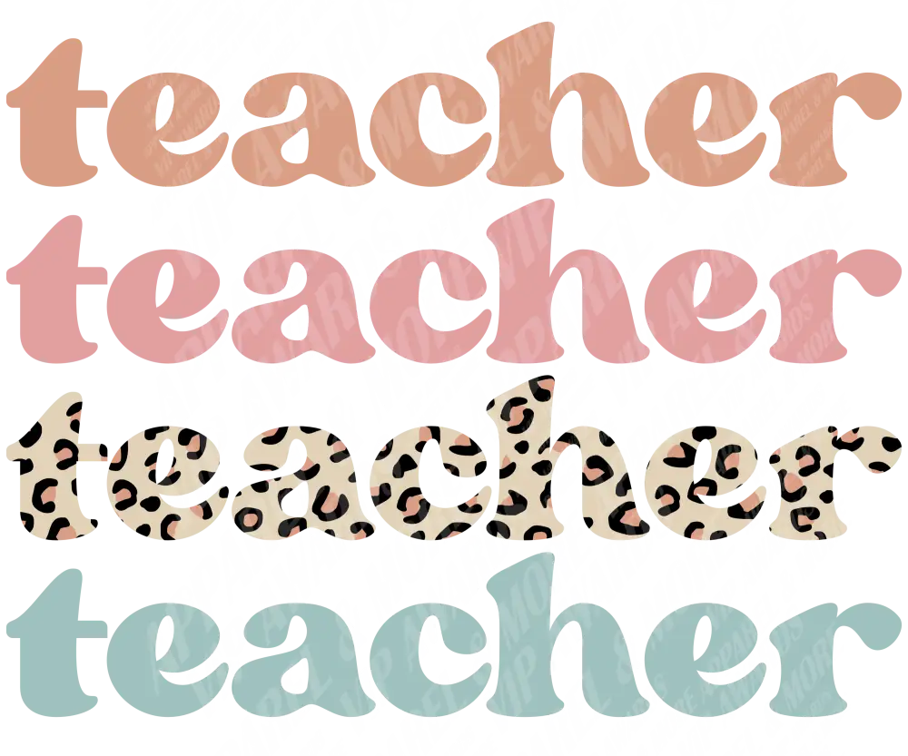 Teacher Print 6 - Teacher Leopard