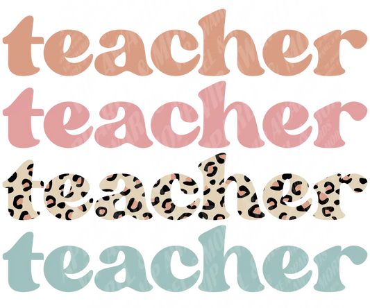 Teacher Print 6 - Teacher Leopard
