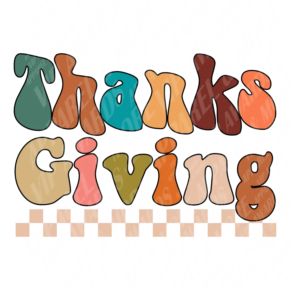 Thanksgiving Print 11 - Thanks Giving Checkers