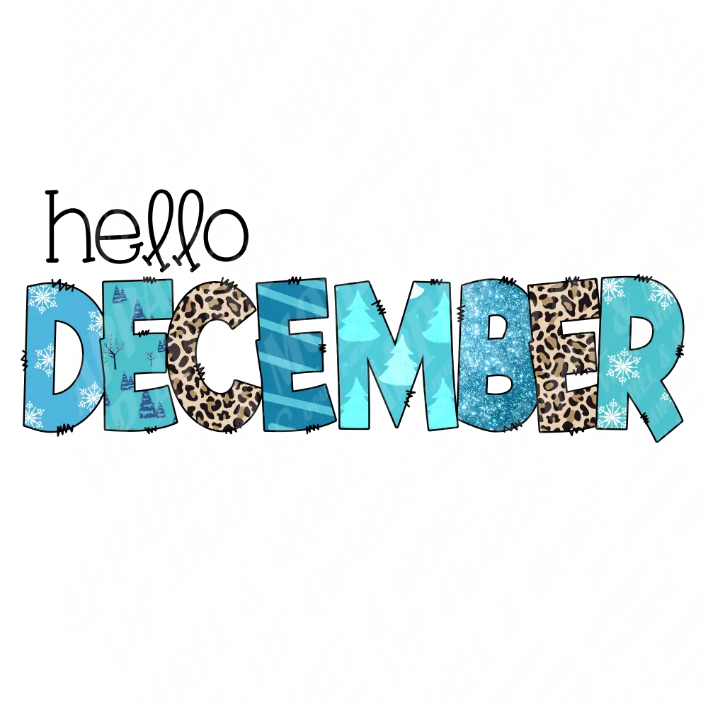 Winter Print 30 - Hello_December_Sublimation